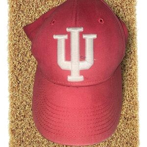 IU Red Baseball Cap with White Logo